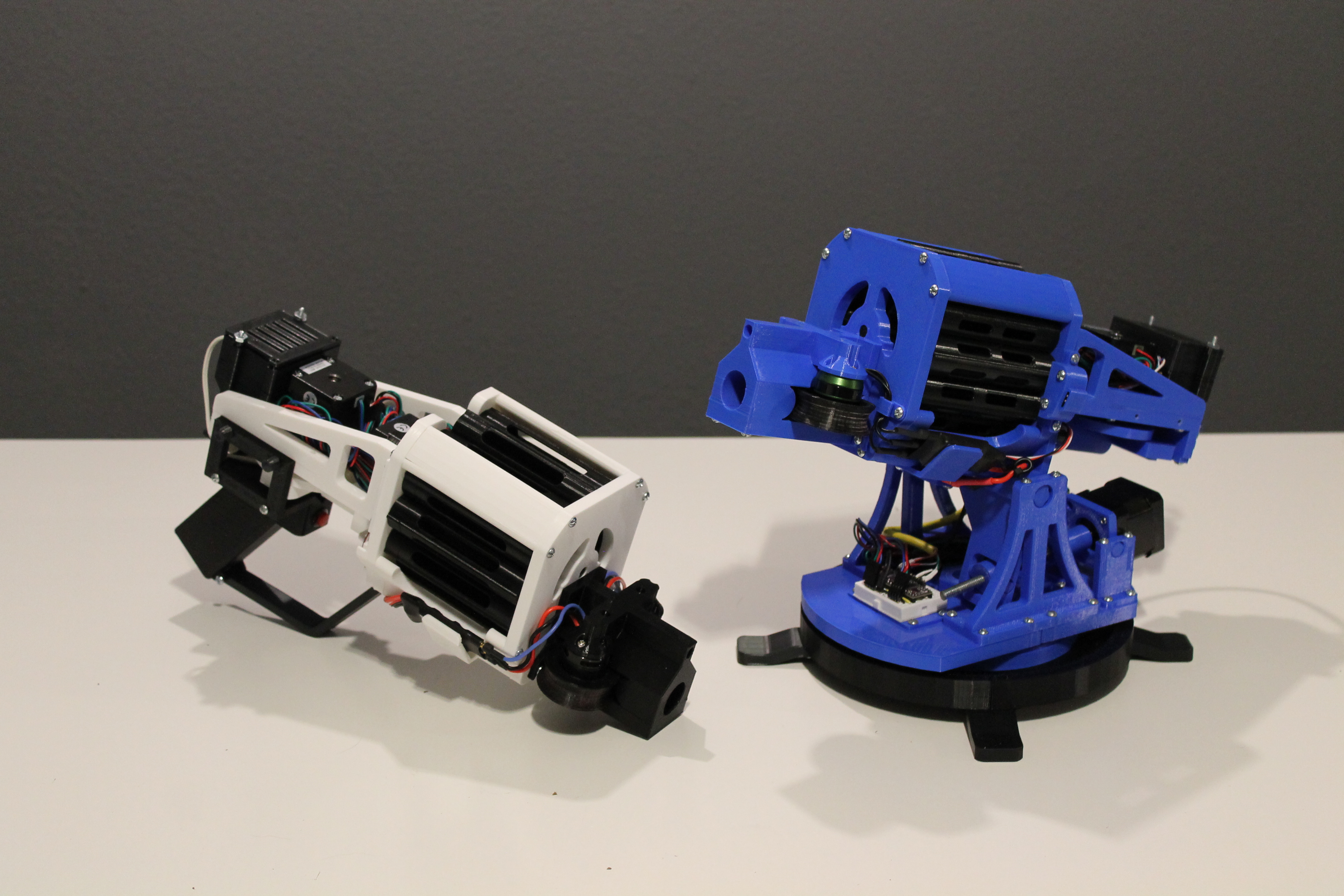 Desktop remote driven or hand held foam launcher
