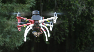 Sweep lidar on a flying drone