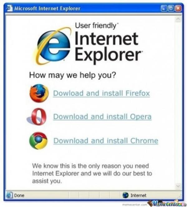 Image result for internet explorer meme